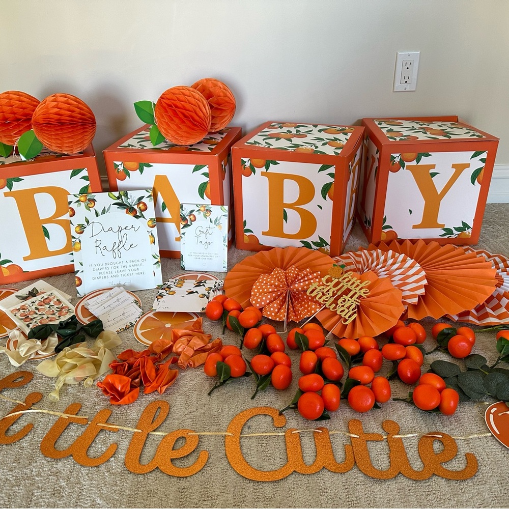 Little Cutie Baby Shower Decorations - includes balloons